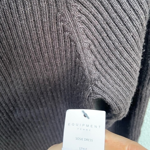 Equipment Sosie Knit Dress in Ganache New with Tags! - Picture 7 of 10